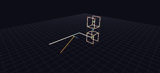 A YBCO superconductor crystal structure rendered in GlyphViz