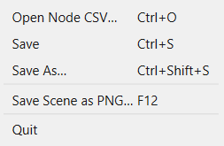 File menu